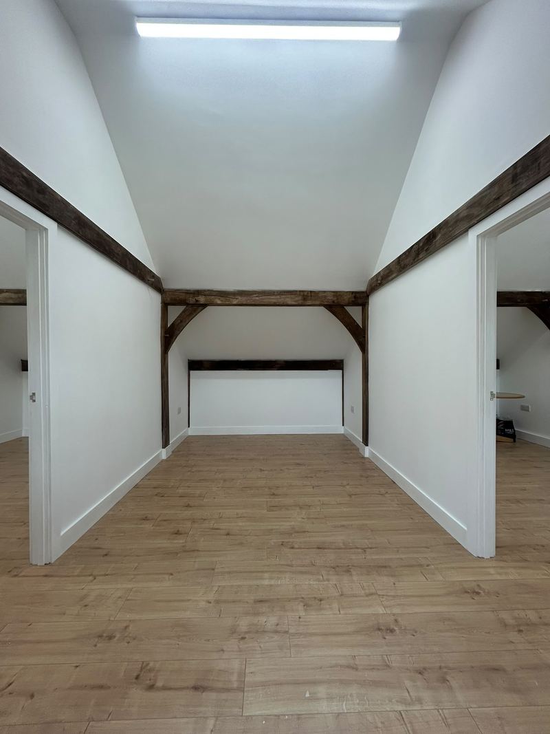 Inside the converted carport classroom in Hatton
