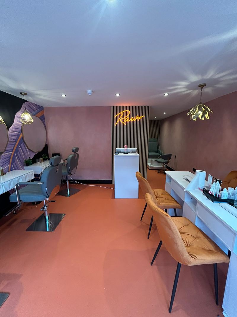 The finished Rawr Beauty salon in Kenilworth